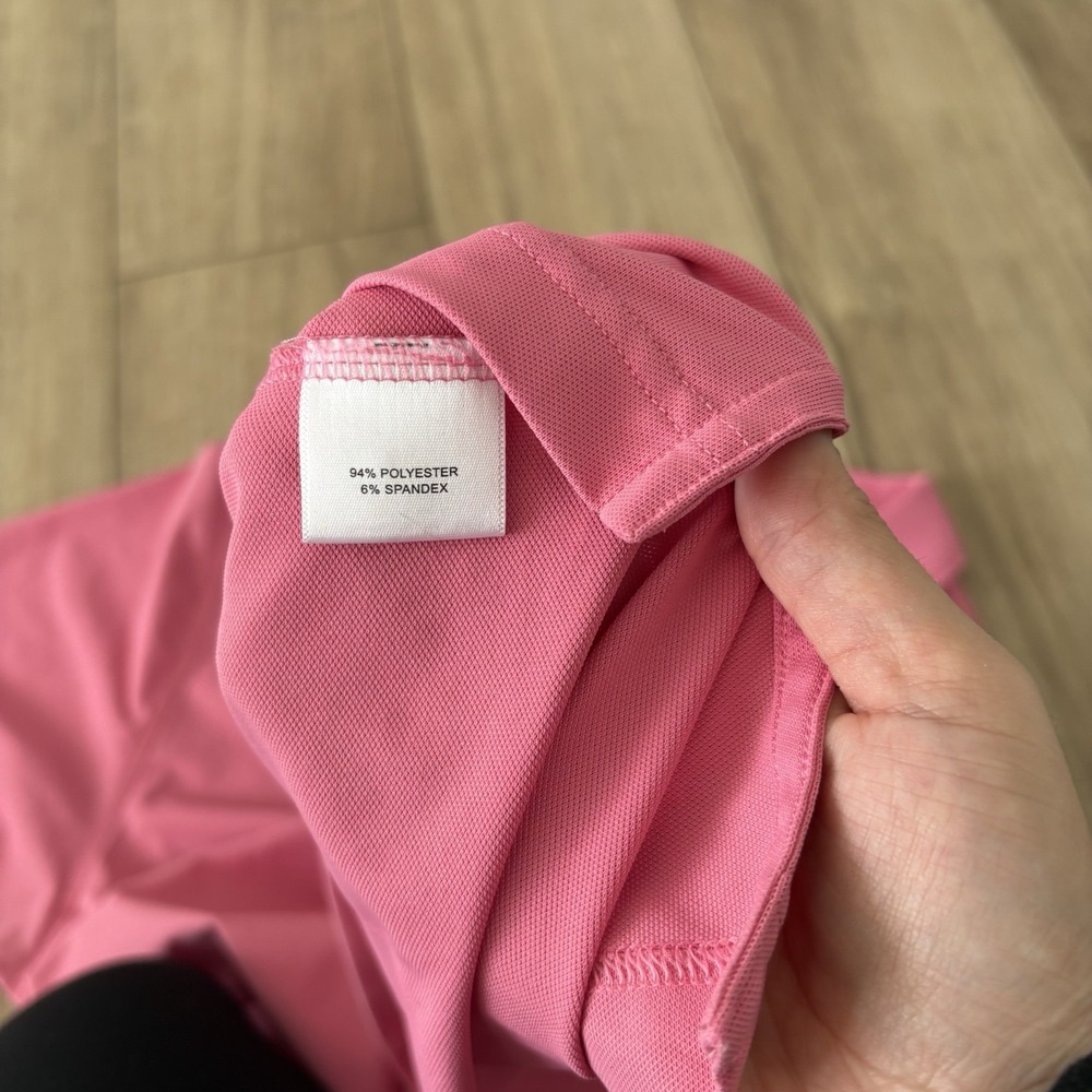 Peter Millar Summer Comfort Pink Polo Shirt‎ Large L Short Sleeve Collared Knit - Picture 5 of 6